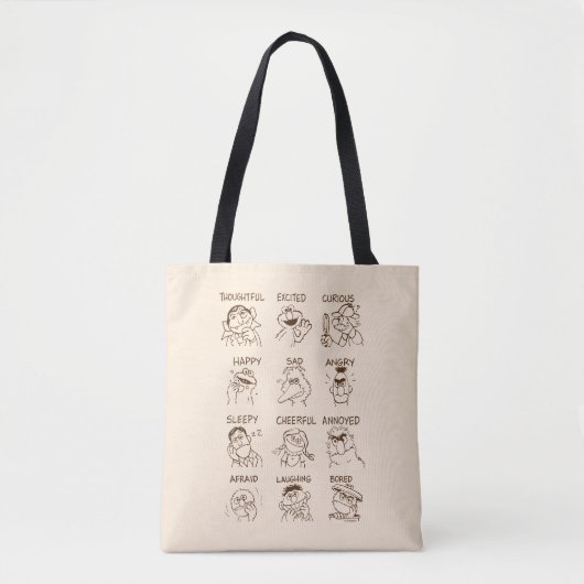 Sesamstraat | Emoties en gevoelens Tote Bag (Voorkant)