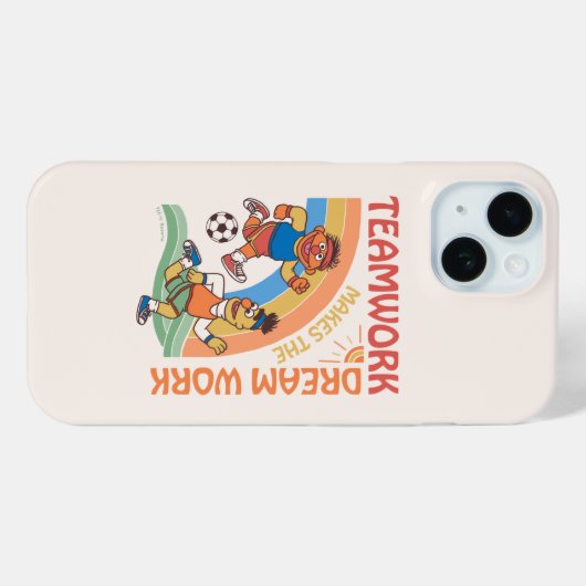 Sesamstraat | Ernie & Bert Teamwork Case-Mate iPhone Case (Achterkant (horizontaal))