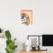 Sesamstraat | Ernie & Bert Teamwork Poster (Thuiskantoor)