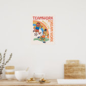 Sesamstraat | Ernie & Bert Teamwork Poster (Keuken)