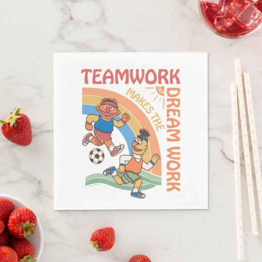 Sesamstraat | Ernie & Bert Teamwork Servet (Insitu)