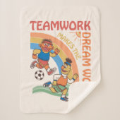 Sesamstraat | Ernie & Bert Teamwork Sherpa Deken (Voorkant)