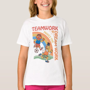 Sesamstraat Ernie & Bert Teamwork T-shirt