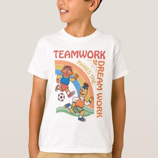 Sesamstraat | Ernie & Bert Teamwork T-shirt (Voorkant)