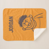 Sesamstraat | Ernie Bright Add Jouw naam Sherpa Deken (Voorkant (horizontaal))