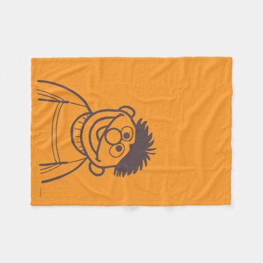 Sesamstraat | Ernie Bright Fleece Deken (Voorkant (Horizontaal))