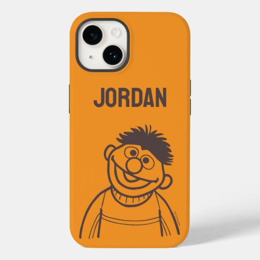 Sesamstraat | Ernie Bright | Jouw namen toevoegen Case-Mate iPhone Case (Achterkant)