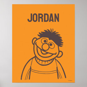 Sesamstraat   Ernie Bright   Jouw namen toevoegen Poster