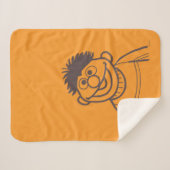 Sesamstraat | Ernie Bright Sherpa Deken (Voorkant (horizontaal))