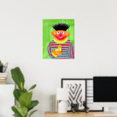 Sesamstraat | Ernie met Rubber Duckie Poster (Thuiskantoor)