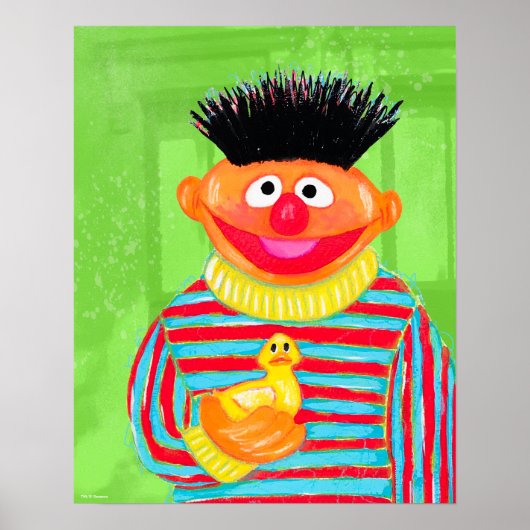 Sesamstraat | Ernie met Rubber Duckie Poster (Voorkant)