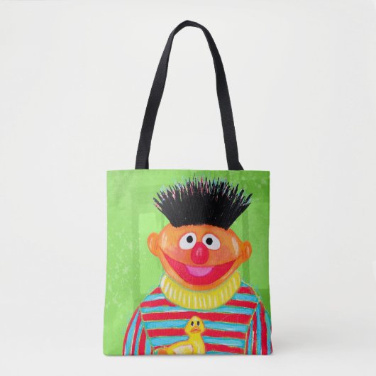 Sesamstraat | Ernie met Rubber Duckie Tote Bag (Voorkant)