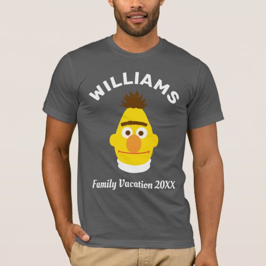 Sesamstraat | Familie Bert Vakantie T-shirt (Voorkant)