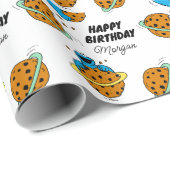 Sesamstraat | Fijne verjaardag | Jouw namen toevoe Cadeaupapier (Rol Hoek)