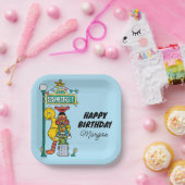 Sesamstraat | Fijne verjaardag Papieren Bordje (Feest)
