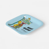 Sesamstraat | Fijne verjaardag Papieren Bordje (Gebogen)