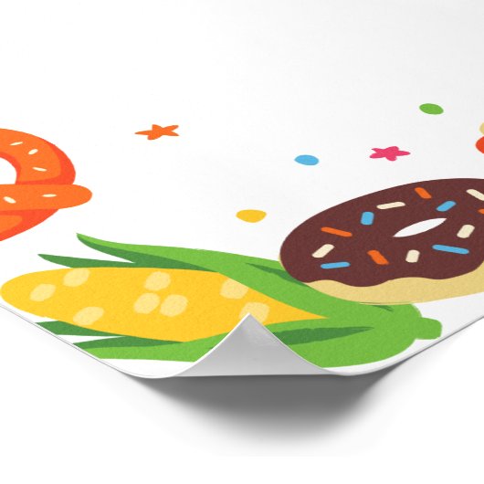 Sesamstraat Foodie Truck Cadeaus & Kaarten Sign Poster (Hoek)