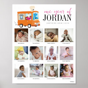 Sesamstraat Foodie Truck Een jaar van 12 maanden Poster