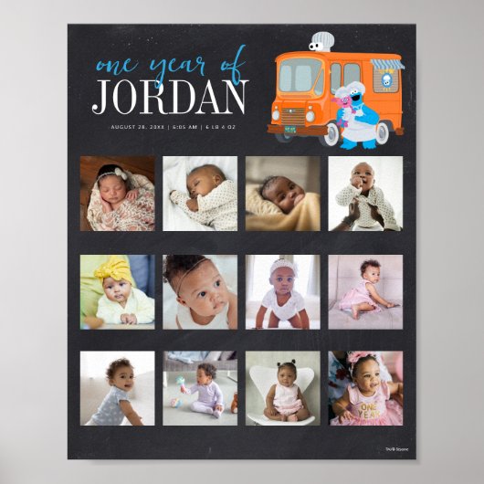 Sesamstraat Foodie Truck Een jaar van 12 maanden Poster (Voorkant)