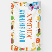 Sesamstraat Foodie Truck Verjaardag Spandoek (Verticaal)