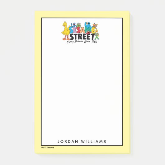 Sesamstraat | Furry Friends | Jouw namen toevoegen Post-it® Notes (Voorkant)