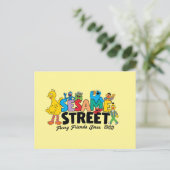 Sesamstraat | Furry Friends sinds 1969 Briefkaart (Staand voorkant)