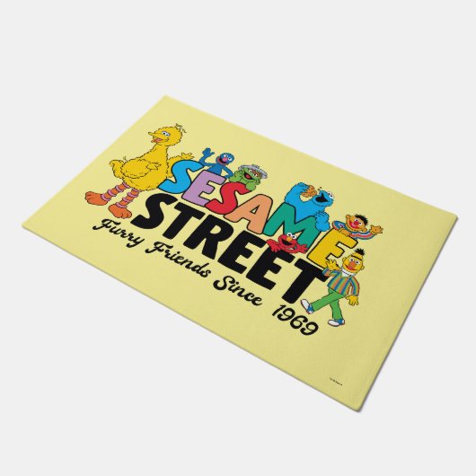 Sesamstraat | Furry Friends sinds 1969 Deurmat (Schuin)