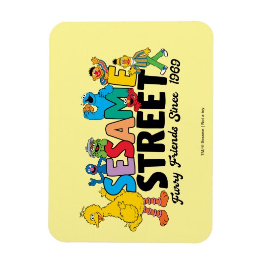 Sesamstraat | Furry Friends sinds 1969 Magneet (Verticaal)