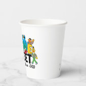Sesamstraat | Furry Friends sinds 1969 Papieren Bekers (Achterkant)