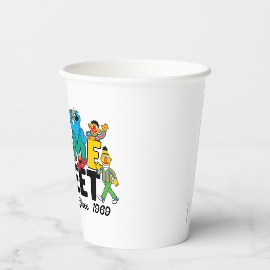 Sesamstraat | Furry Friends sinds 1969 Papieren Bekers (Achterkant)