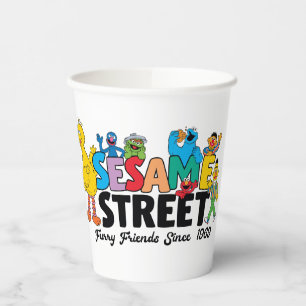 Sesamstraat Furry Friends sinds 1969 Papieren Bekers