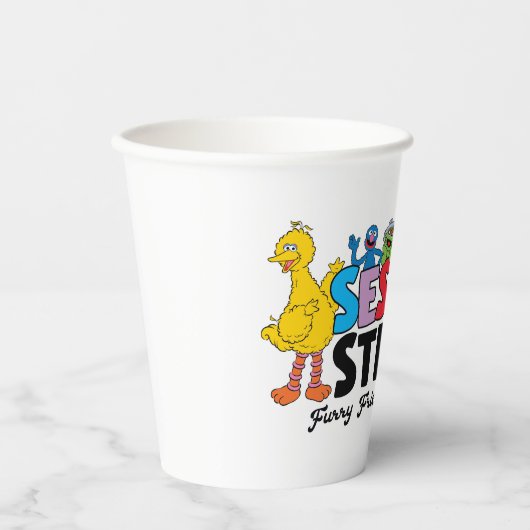 Sesamstraat | Furry Friends sinds 1969 Papieren Bekers (Voorkant)