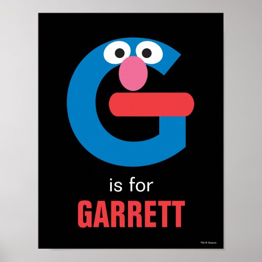 Sesamstraat | G voor Grover Poster (Voorkant)