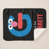 Sesamstraat | G voor Grover Sherpa Deken (Voorkant (horizontaal))