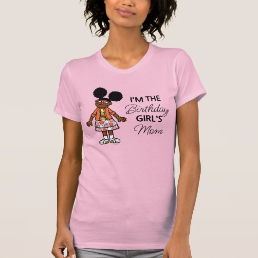 Sesamstraat | Gabrielle Birthday Girl's mama T-shirt (Voorkant)