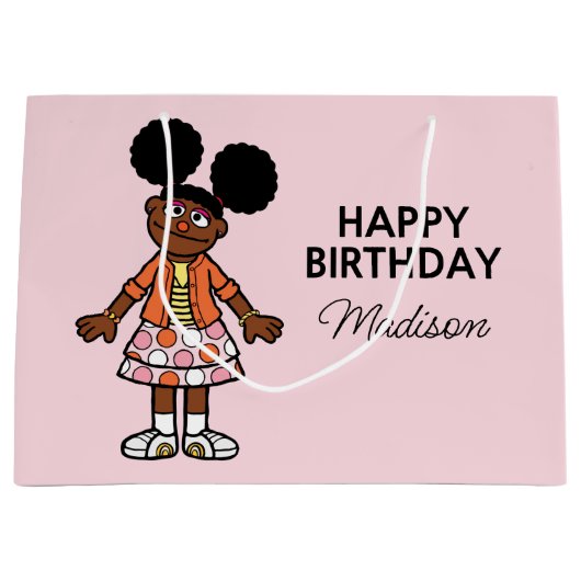 Sesamstraat | Gabrielle Happy Birthday Groot Cadeauzakje (Voorkant)