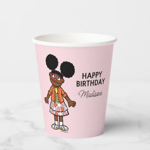 Sesamstraat   Gabrielle Happy Birthday Papieren Bekers