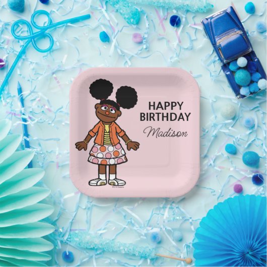 Sesamstraat | Gabrielle Happy Birthday Papieren Bordje (Feest)