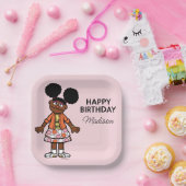 Sesamstraat | Gabrielle Happy Birthday Papieren Bordje (Feest)