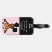 Sesamstraat | Gabrielle Portrait | Jouw namen toev Bagagelabel (Achterkant horizontaal)