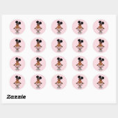 Sesamstraat | Gabrielle Portrait Ronde Sticker (Vel)