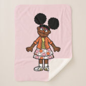 Sesamstraat | Gabrielle Portrait Sherpa Deken (Voorkant)