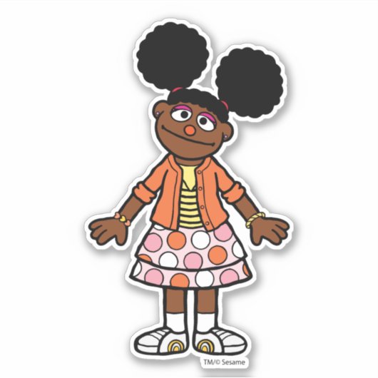 Sesamstraat | Gabrielle Portrait Sticker (Voorkant)