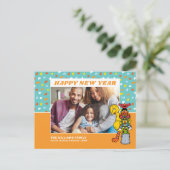 Sesamstraat | Gelukkig Nieuwjaar Feestdagenkaart (Staand voorkant)