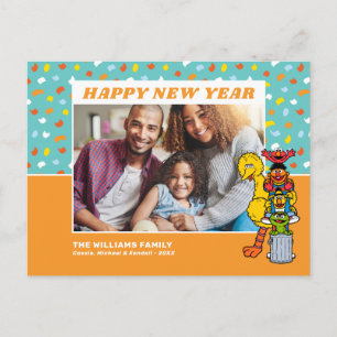 Sesamstraat Gelukkig Nieuwjaar Feestdagenkaart