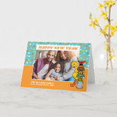 Sesamstraat | Gelukkig Nieuwjaar Kaart (Gele Bloem)