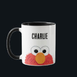 Sesamstraat | Gepersonaliseerd Elmo Big Face Mok<br><div class="desc">Pas dit grote het gezichtsontwerp van Elmo aan door jouw naam of douanetekst toe te voegen!</div>