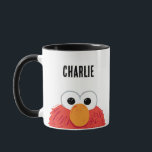Sesamstraat | Gepersonaliseerd Elmo Big Face Mok<br><div class="desc">Pas dit grote het gezichtsontwerp van Elmo aan door jouw naam of douanetekst toe te voegen!</div>