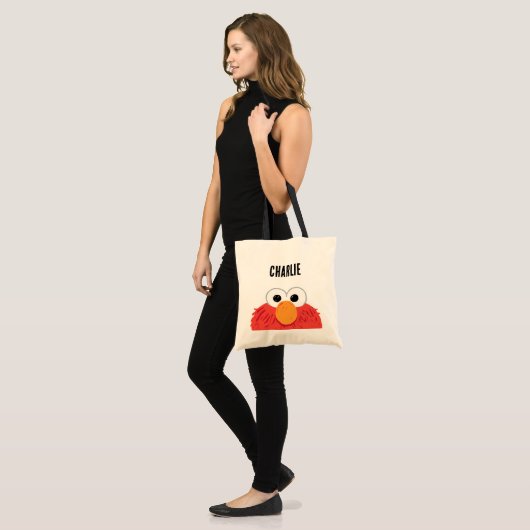 Sesamstraat | Gepersonaliseerd Elmo Big Face Tote Bag (Voorkant (model))