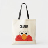 Sesamstraat | Gepersonaliseerd Elmo Big Face Tote Bag (Voorkant)